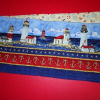 lighthouse Quilted Table Runner