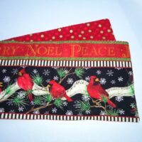 Cardinal Quilted Table Runner