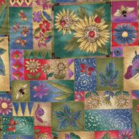 sunflower and bee fabric