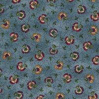 purple and green flowers fabric