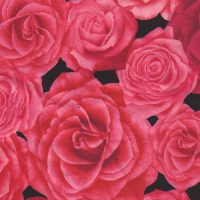 pink roses fabric