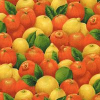 oranges and lemons fabric