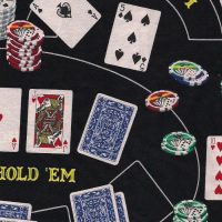 Texas hold 'em fabric