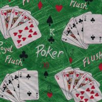 poker gambling fabric