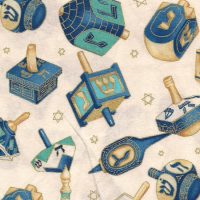 hanukkah dreidel fabric