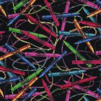 crayon kids fabric