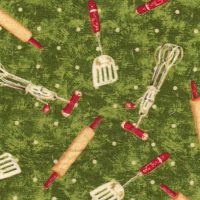 kitchen tools fabric