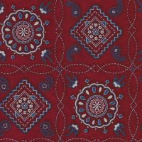 red and blue western fabric