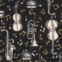 musical instruments fabric