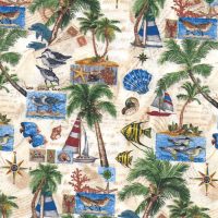 beach travel fabric