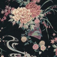 pink flower fabric