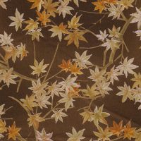 tree with brown leaves fabric