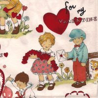 valentine's day fabric