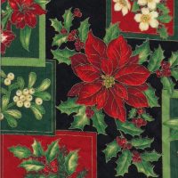 poinsettia fabric